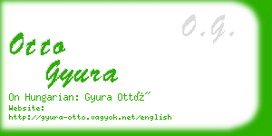 otto gyura business card